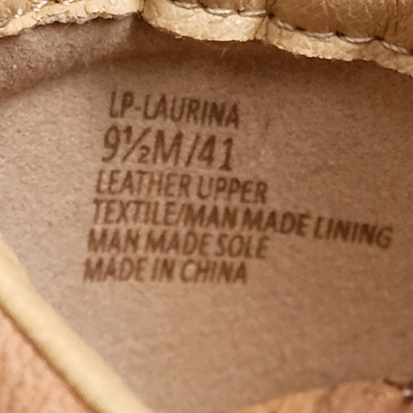 Lucky Brand Laurina Brown Cream Leather Fashion Sneakers Women's Shoes Size 9.5 - Picture 11 of 11
